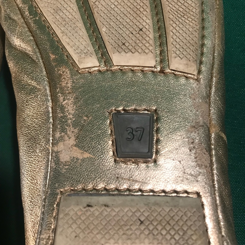 Gold Prada Ballet Flats - Picture 5 of 5